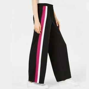 🔥BAR III🔥STRIPED PULL-ON PANTS LOOSE FIT BLACK SMALL NWT